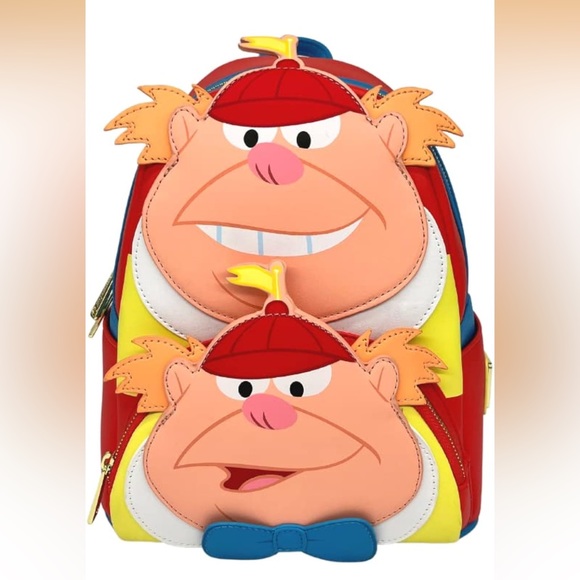 Loungefly Handbags - Loungefly Alice in Wonderland Tweedle Dee and Tweedle Dum Mini Backpack